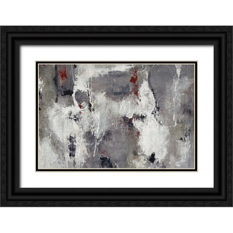 Labyrinthine Black Ornate Wood Framed Art Print with Double Matting by Schicker, Joshua