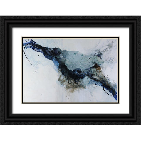 Swift Undercurrent Black Ornate Wood Framed Art Print with Double Matting by Taylor, Kari