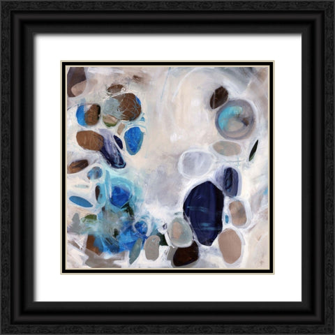 Opals Treasure Black Ornate Wood Framed Art Print with Double Matting by Maas, Jodi