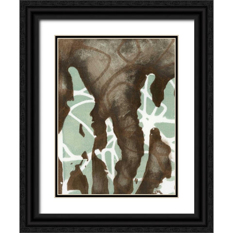 Silhouette Reversal I Black Ornate Wood Framed Art Print with Double Matting by Goldberger, Jennifer