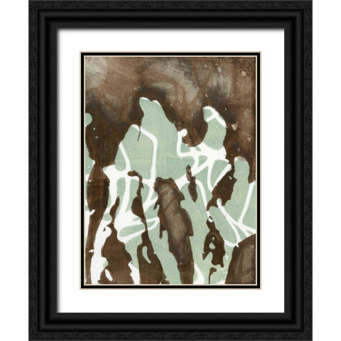 Silhouette Reversal II Black Ornate Wood Framed Art Print with Double Matting by Goldberger, Jennifer