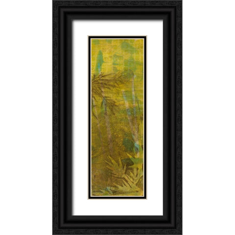 Bamboo Press II Black Ornate Wood Framed Art Print with Double Matting by Goldberger, Jennifer