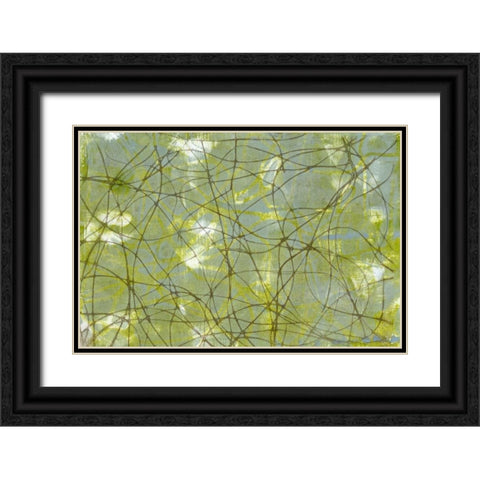 String Theory IV Black Ornate Wood Framed Art Print with Double Matting by Goldberger, Jennifer