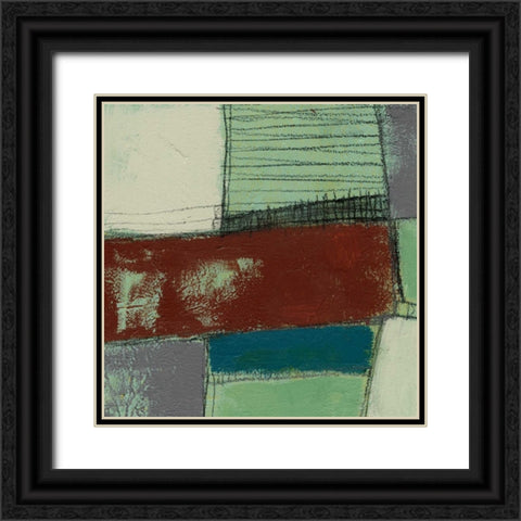 Deconstructed I Black Ornate Wood Framed Art Print with Double Matting by Goldberger, Jennifer