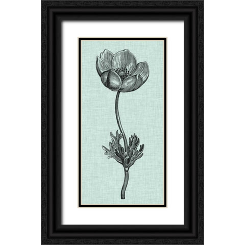 Celadon Beauty I Black Ornate Wood Framed Art Print with Double Matting by Vision Studio