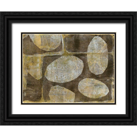 River Rock I Black Ornate Wood Framed Art Print with Double Matting by Goldberger, Jennifer