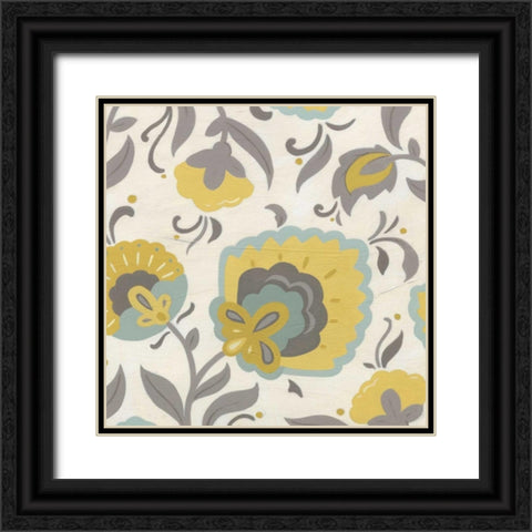 Bohemian Garden II Black Ornate Wood Framed Art Print with Double Matting by Vess, June Erica