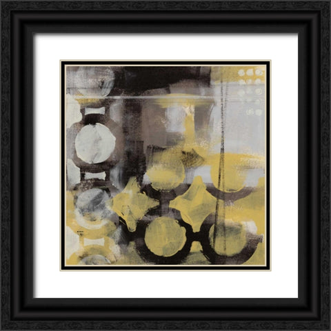 Circular Progression IV Black Ornate Wood Framed Art Print with Double Matting by Vess, June Erica