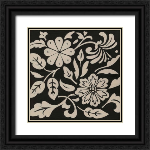 Ginter Charcoal I Black Ornate Wood Framed Art Print with Double Matting by Zarris, Chariklia