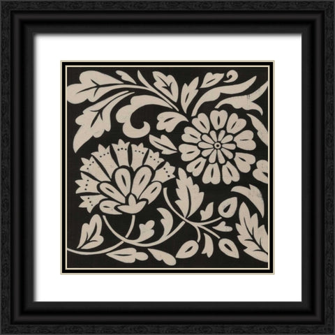 Ginter Charcoal II Black Ornate Wood Framed Art Print with Double Matting by Zarris, Chariklia