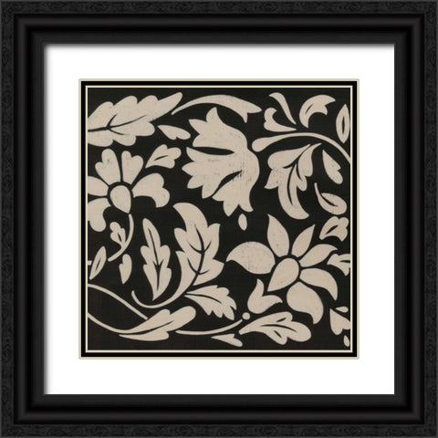 Ginter Charcoal III Black Ornate Wood Framed Art Print with Double Matting by Zarris, Chariklia