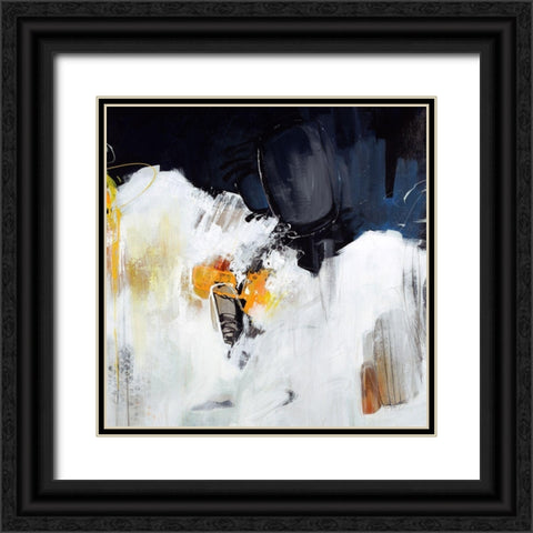 Expel II Black Ornate Wood Framed Art Print with Double Matting by Edmunds, Sydney