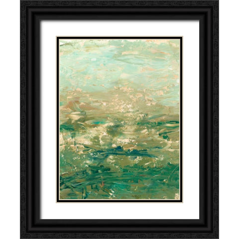 Mountain Horizon Black Ornate Wood Framed Art Print with Double Matting by Harper, Ethan