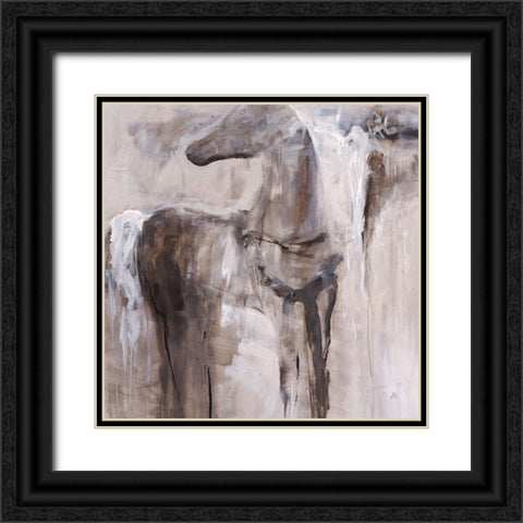 White Smoke Black Ornate Wood Framed Art Print with Double Matting by Maas, Jodi