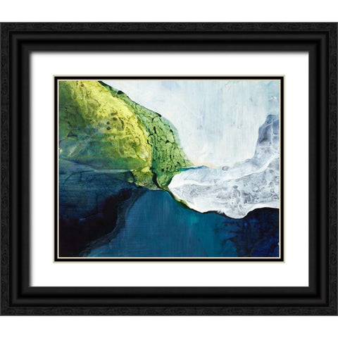 Earthy Collision Black Ornate Wood Framed Art Print with Double Matting by Taylor, Kari