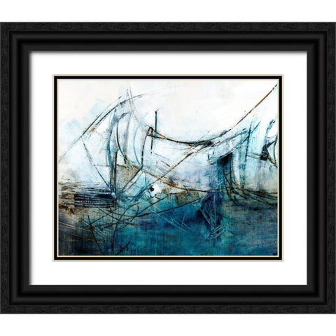Enduring Black Ornate Wood Framed Art Print with Double Matting by Taylor, Kari