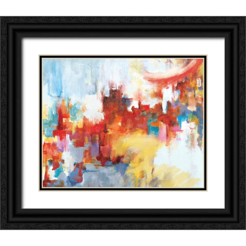 City Night II Black Ornate Wood Framed Art Print with Double Matting by Circle Art Group