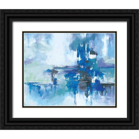 Patience Black Ornate Wood Framed Art Print with Double Matting by Circle Art Group