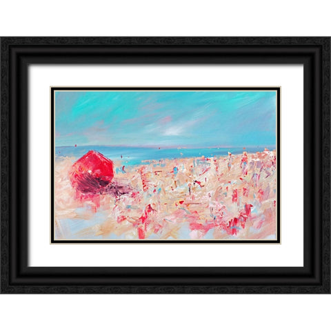 Spring Break I Black Ornate Wood Framed Art Print with Double Matting by Circle Art Group