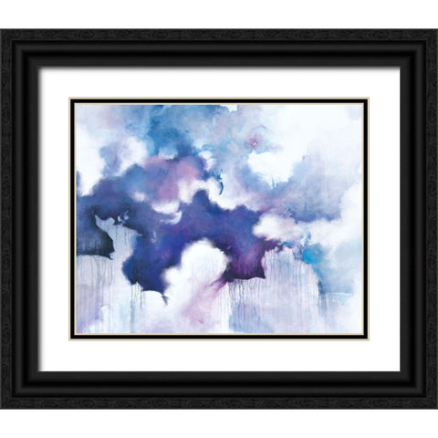 Acquiesce Black Ornate Wood Framed Art Print with Double Matting by Circle Art Group