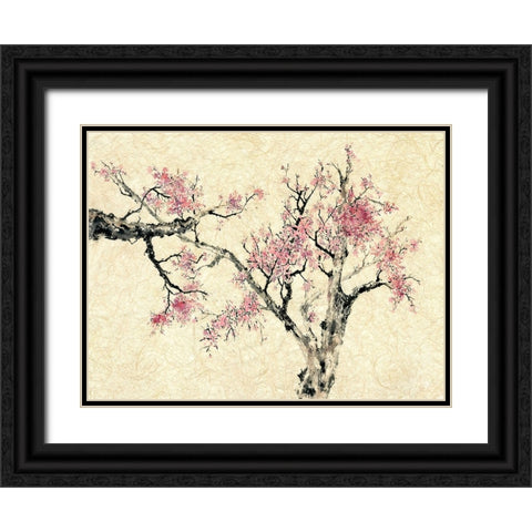 Springtime Black Ornate Wood Framed Art Print with Double Matting by Rae, Nan