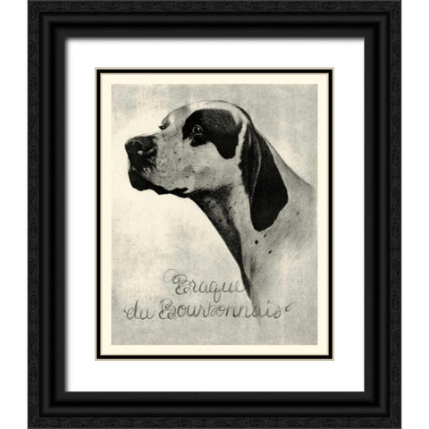 B and W Brague du Bourbonnais Black Ornate Wood Framed Art Print with Double Matting by Vision Studio