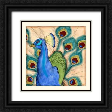 Eccentric Bird II Black Ornate Wood Framed Art Print with Double Matting by Goldberger, Jennifer