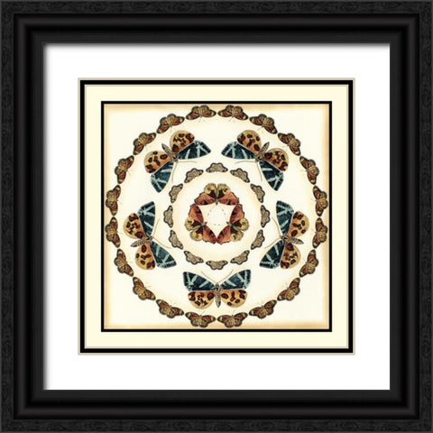 Butterfly Collector III Black Ornate Wood Framed Art Print with Double Matting by Zarris, Chariklia
