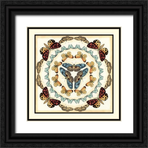 Butterfly Collector IV Black Ornate Wood Framed Art Print with Double Matting by Zarris, Chariklia
