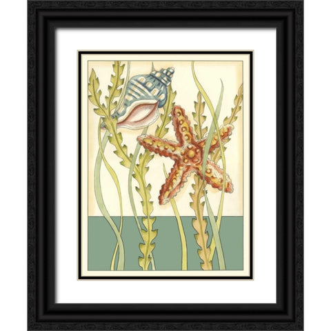 Shell Season I Black Ornate Wood Framed Art Print with Double Matting by Zarris, Chariklia