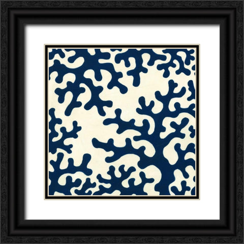 Ocean Motifs IV Black Ornate Wood Framed Art Print with Double Matting by Vess, June Erica