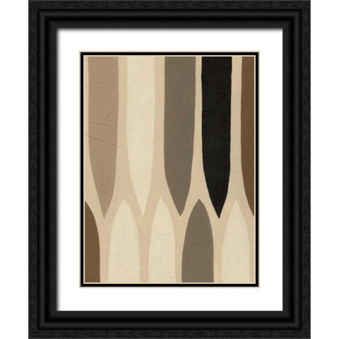 Inter Lock I Black Ornate Wood Framed Art Print with Double Matting by Vess, June Erica