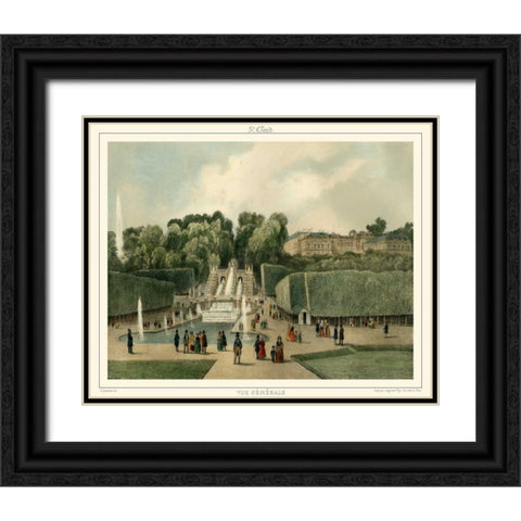 Vue Generale  Black Ornate Wood Framed Art Print with Double Matting by Unknown