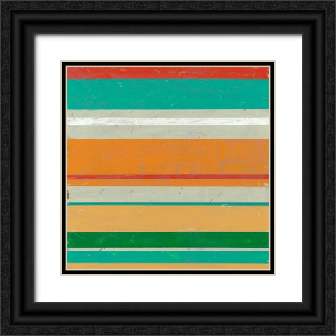 Serape I Black Ornate Wood Framed Art Print with Double Matting by Vess, June Erica
