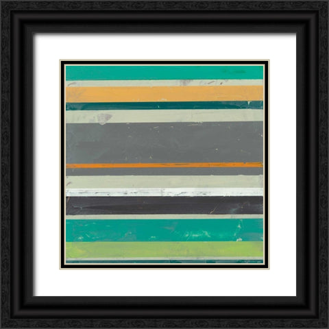 Serape IV Black Ornate Wood Framed Art Print with Double Matting by Vess, June Erica