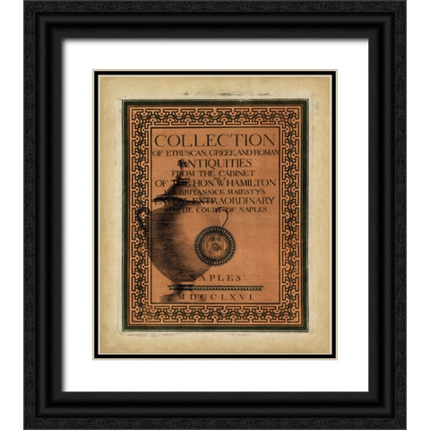 Antiquities Collection II Black Ornate Wood Framed Art Print with Double Matting by Vision Studio