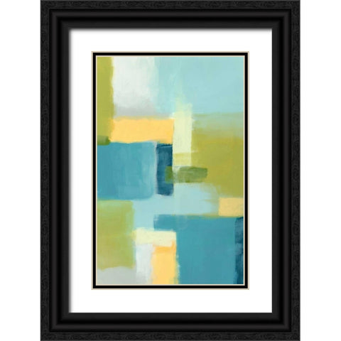 Spring Mist I Black Ornate Wood Framed Art Print with Double Matting by Vess, June Erica