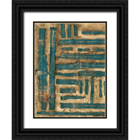 Maze II Black Ornate Wood Framed Art Print with Double Matting by Goldberger, Jennifer