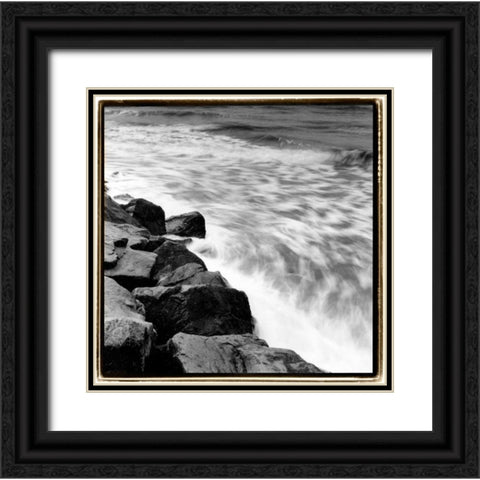 Incoming Tide III Black Ornate Wood Framed Art Print with Double Matting by DeNardo, Laura