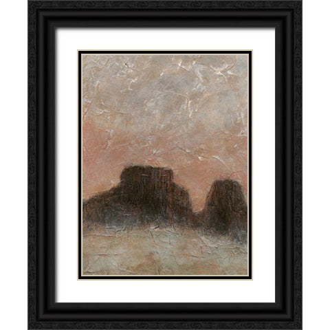 Misty Morning Mesa II Black Ornate Wood Framed Art Print with Double Matting by Stramel, Renee W.