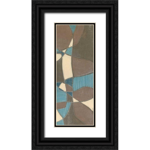 Muted Mod II Black Ornate Wood Framed Art Print with Double Matting by Goldberger, Jennifer