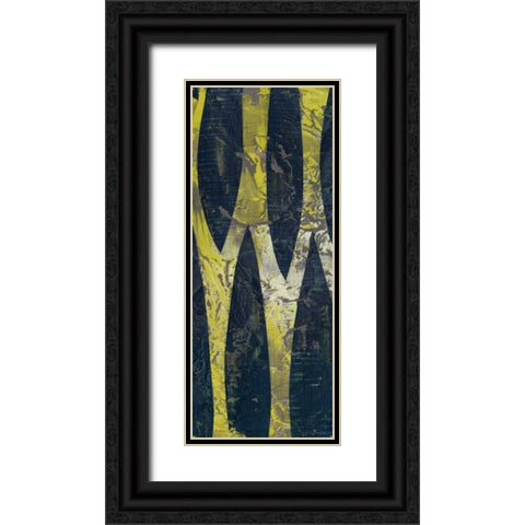Exclusion I Black Ornate Wood Framed Art Print with Double Matting by Goldberger, Jennifer