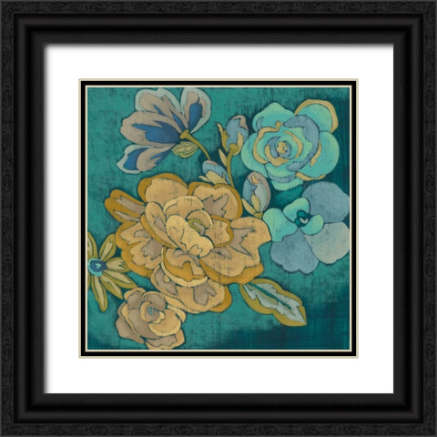 Trousseau Chintz I Black Ornate Wood Framed Art Print with Double Matting by Zarris, Chariklia