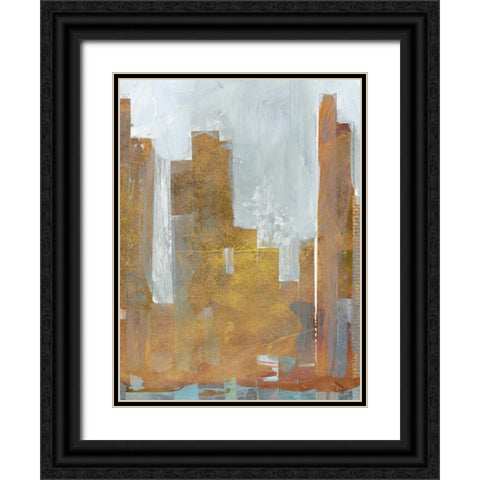 Urban Dawn I Black Ornate Wood Framed Art Print with Double Matting by Fagalde, Jarman