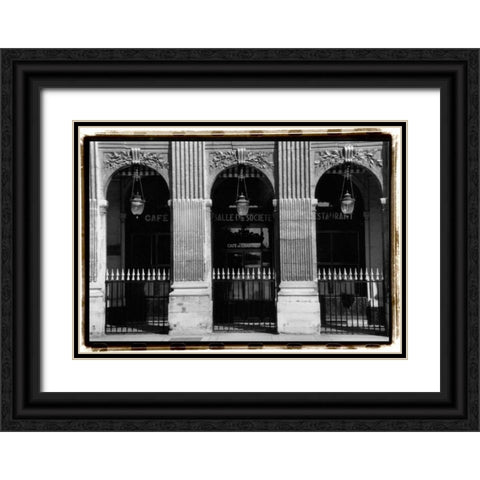 Parisian Archways III Black Ornate Wood Framed Art Print with Double Matting by DeNardo, Laura