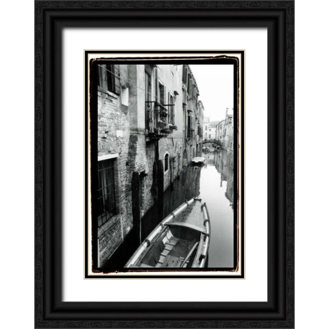 Waterways of Venice V Black Ornate Wood Framed Art Print with Double Matting by DeNardo, Laura
