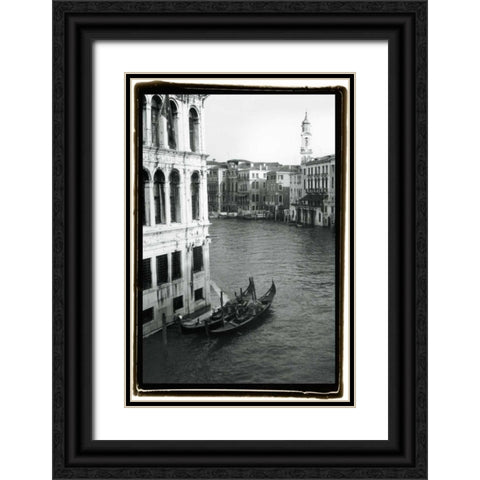 Waterways of Venice VI Black Ornate Wood Framed Art Print with Double Matting by DeNardo, Laura
