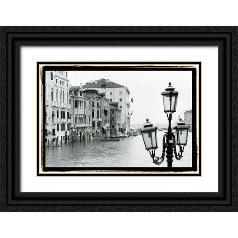 Waterways of Venice XI Black Ornate Wood Framed Art Print with Double Matting by DeNardo, Laura