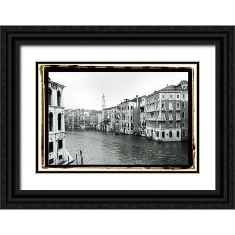 Waterways of Venice XII Black Ornate Wood Framed Art Print with Double Matting by DeNardo, Laura