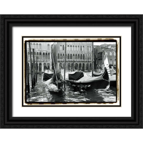 Waterways of Venice XIV Black Ornate Wood Framed Art Print with Double Matting by DeNardo, Laura